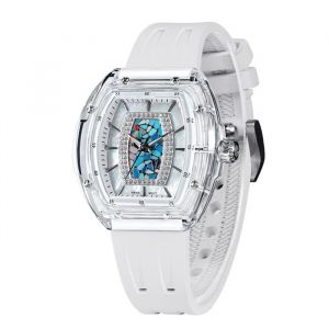Montre Homme Tsar Bomba Nucleus Femme Series - TB8219L03 Bracelet Caoutchouc Blanc