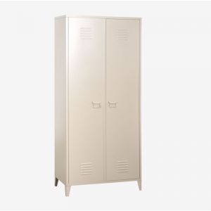 Armoire de casier à 2 portes en acier Pohpli SKLUM Tapioca Beige 180 cm