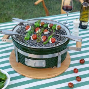 Plancha avec grill Barbecue BBQ KAMADO HIBACHI - Vert