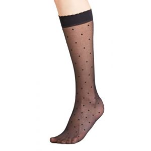 Image de Falke Mi-bas Dot 15 DEN Fibre artificielle Noir - Couleur Noir - Taille S