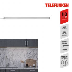 Telefunken B.k.licht led Luminaire encastrable 57,3 cm 8W 800lm argent