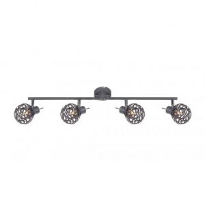 Globo Plafonnier &eacute;l&eacute;gant en gris MOSA