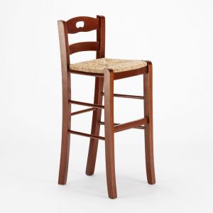 Image de Superstool Tabouret de bar en bois avec ise en paille Hamburg bar pub et cuisine