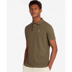 Barbour Tartan Pique Polo - Polo homme Dark Olive / Classic S
