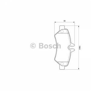 Bosch 4 plaquettes de frein 0986494123