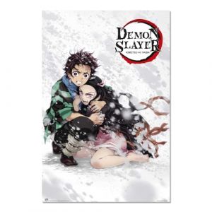 Grupo erik Affiche Demon Slayer Tanjiro et Nezuko