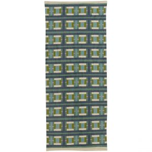 Declikdeco Edredon imprimé Taho Vert de gris 85 x 200
