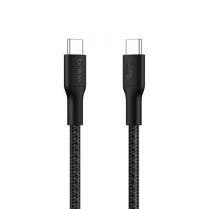 Belkin Cable a gaine tressee USB-C vers USB-C 240W, longueur 1m, noir