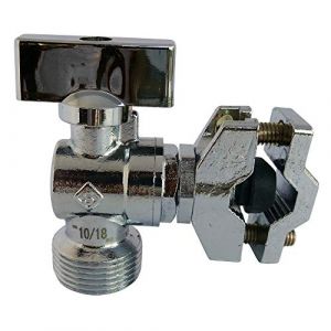 Somatherm Robinet mural autoperceur pour machine à laver à 1/4 tour - Laiton chromé - Chromé