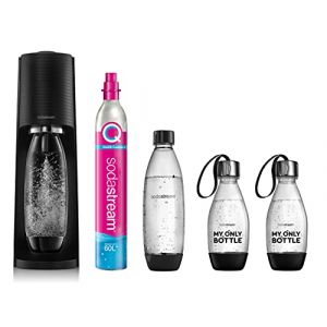 Image de Sodastream Pack Machine à eau pétillante et Soda Terra noire, 1 bouteille Fuse L