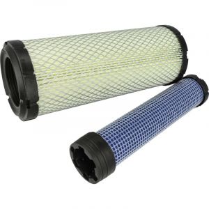 Vhbw Lot de filtres compatible avec Toro s&eacute;rie z Master 200 et tondeuse mid mount zero turn engin de chantier 1x filtre interne, 1x filtre ext&eacute;rieur