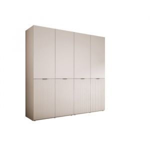 Armoire - Beige Sable - 200 x 200 x 51 cm - 2 portes - Bois panneaux de particules