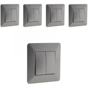 Zenitech Lot de 5 va et vient doubles Artezo - titanium