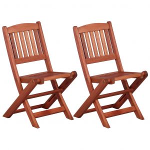 Image de VidaXL Chaises de salle &agrave; manger pour enfants 2 pcs Bois d'eucalyptus