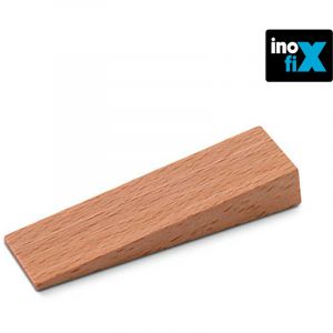 Image de Inofix Butee de porte bois de chêne (blister 3 unites)