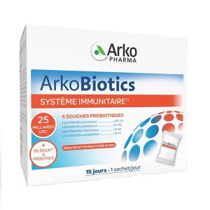 Arkopharma Arkobiotics Syst&egrave;me immunitaire 15 sachets