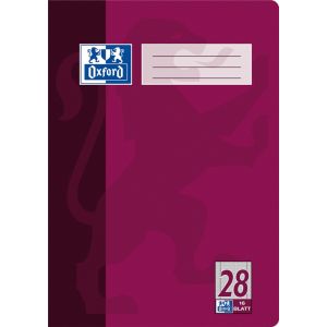 Oxford 384401628/100050314 d'exercice livre DIN A4, lineatur 28, 90 g/m² Couleurs assorties