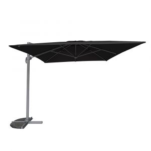 Gecko jardin Parasol d&eacute;port&eacute; 4x3 m noir