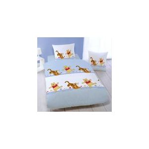 Winnie l'Ourson Stars - Housse de couette et taie 100% coton (140 x 200 cm)