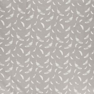 Tissu coton plumes vendu par 50 cm(...) - feuillegris
