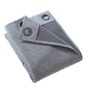 L'effet Papillon - Rideau occultant thermique 140 x 260 cm Bjorn gris