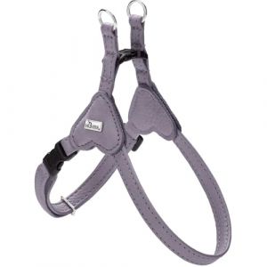 Hunter Soho Mini Harnais pour Chien, Couleur : Gris Lilas, Cuir de Vachette, Doux et Souple, respectueux du Pelage, léger, pour Petits Chiens et Chiots, fabriqué en Allemagne, Taille : XS