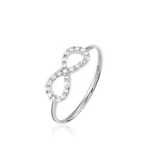 Histoire d'Or Opus - Bague en or blanc avec zircons - blanc