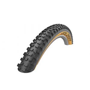 Schwalbe Pneu vtt hans dampf 27 5 tubeless ready souple super trail addix soft flancs bronze e bike e 25