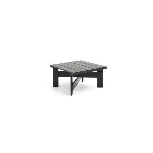 Hay Table basse d'extérieur en pin laqué à l'eau noir 75,5 cm Crate