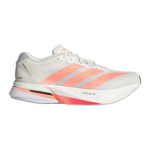 Adidas Adizero Boston 13 Chaussure de comp&eacute;tition Hommes-blanc, gris, Pointure 41 1/3