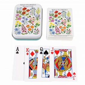 Jeux de carte boîte en métal Rex London Wild Flowers