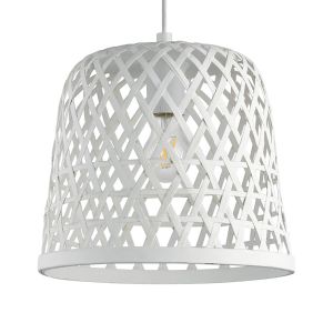 Image de Eglo Suspension bois D. 30 cm KIRKCOLM blanc