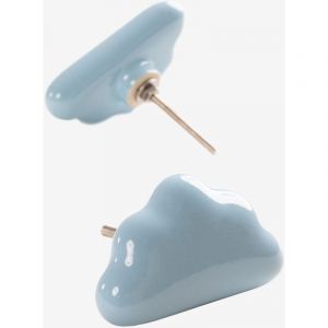 Set de 2 Poign&eacute;es en C&eacute;ramique Nube Kids SKLUM Bleu Eau 4,5 cm