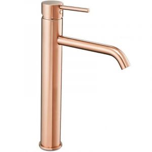R&eacute;a Robinet de lavabo lungo rose gold high