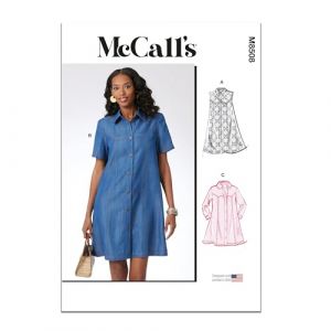 MCCALLS M8508Y5 Patron de couture Robe avec manches pour femme Variations Y5 (46-48-50-52-54)