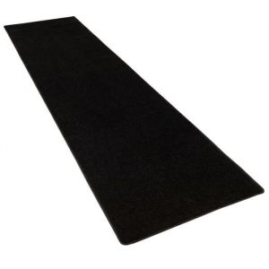 Tapis couloir uni noir 100x200 cm