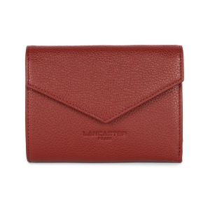 Lancaster Portefeuille dos &agrave; dos cuir grain&eacute;