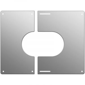 Sivac Plaque de finition carrée inox Ø 250 mm