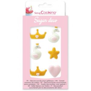 Image de Scrapcooking Décoration en sucre - Princesse - 6 pcs