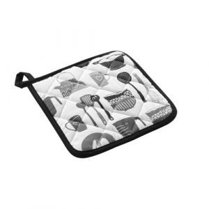 Douceur d'intérieur, Manique (19 x 19 cm) Kitchen, Coton Imprimé et Silicone