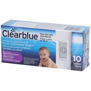 Clearblue Digital Test d'Ovulation avec Indicateur de deux Hormones | 10 pi&egrave;ces