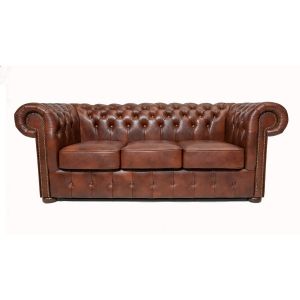 Image de Chesterfield Canap¿ cuir 3 places Brighton Basic CB Old