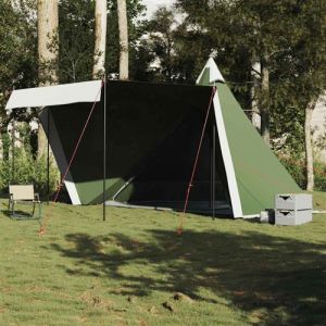 VidaXL Tente familiale tipi 6 personnes vert imperméable