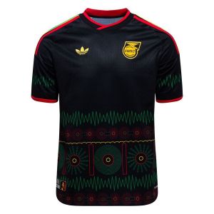 Adidas Jama&iuml;que Maillot Ext&eacute;rieur 2026 PR&Eacute;-COMMANDE, pointure Large - ['Noir'] - Taille Large