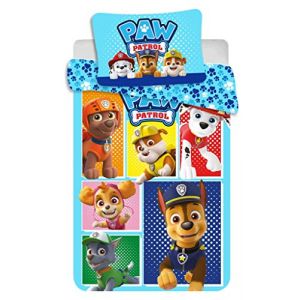 Image de Jerry Fabrics Dekbedovertrek Paw Patrol Blue All Dogs 100x135+40x60 cm