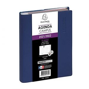 Image de Exacompta Agenda scolaire journalier 2021/2022 - Campus - 12 x 17 cm - Bleu