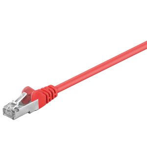 Goobay Câble patch CAT 5e, F/UTP, rouge 10 m
