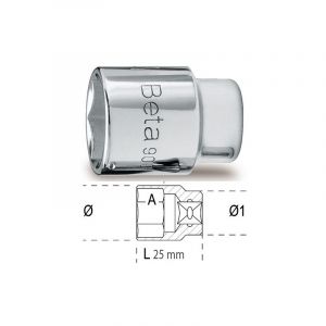 Beta Douille 6 pans 1/4 - 900 (t. 6 _____ 9,3 ____ 11,8 ___ 9 mm)"