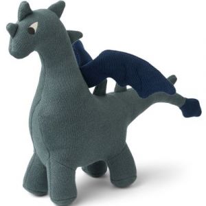 Liewood Peluche Asher dragon - Bleu Bleu