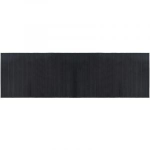 VidaXL Tapis Rectangulaire Noir 60x200 Cm Bambou